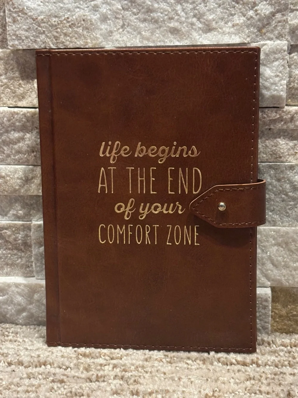 Indigo “Life Begins At The End Of Your Comfort Zone” Notebook - Picture 1 of 2